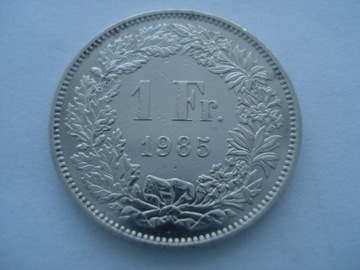 Szwajcaria 1 frank 1985