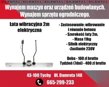 Wynajem łaty wibracyjnej elektrycznej