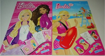 książeczki dla dzieci kolorowanki Barbie 2szt