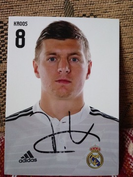 Toni Kroos autograf na pocztówce 10x15 cm