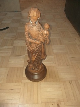 Duża figurka Matki Boskiej z Jezusem