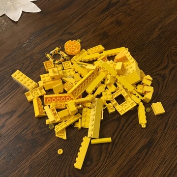 0.13 kg mix żółte klocki lego