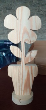 Drewniana figurka "kwiat"