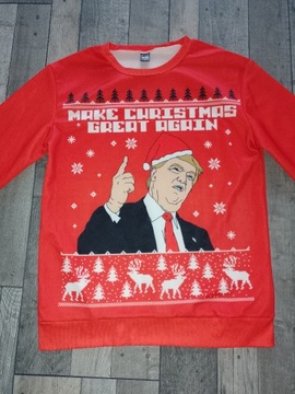 Bluza świąteczna unisex Trump rozmiar S / M