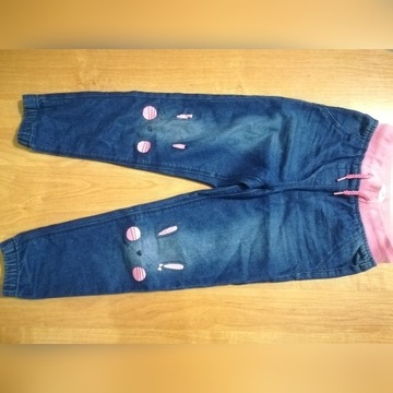 Spodnie dżinsowe dla dziewczynki rozmiar 116
