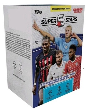 Topps UEFA Superstars 2023 Value Box - 9 saszetek