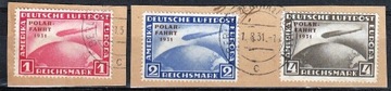 DR, Mi 456-458, seria 3 znaczków stemplowanych na wycinku