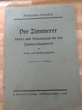 Der Zimmerer wydanie 1939 r.