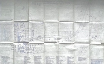 Czeladź 1960r stara mapa Kopalni Czerwona Gwardia
