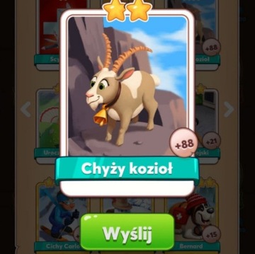 Chyży kozioł Coin Master karta