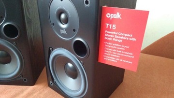 Kolumny Polk Audio T15 czarne para, idealne w kartonie