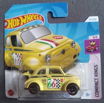 HOT WHEELS  . FIAT  500D . autko resorówka