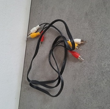 Przewód kabel 3xRCA ( 3x chinch ) typ męski 