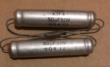 50uF 50V Kondensator tantalow KTF zabytek PRL ELWA