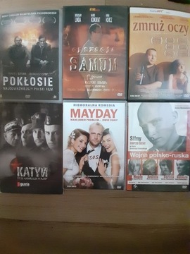 DVD zestaw 1 Polskie filmy 6szt. Katyń, Mayday