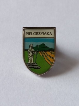 Herb gmina Pielgrzymka przypinka pin odznaka