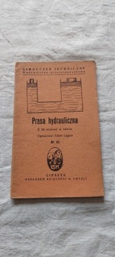 Samouczek tech.- Prasa hydrauliczna Cieszyn 1925