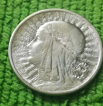 Moneta obiegowa II RP 2zl głowa kobiety 1933r 