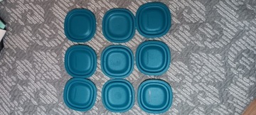 tupperware pokrywki na szkanki Bella 9szt