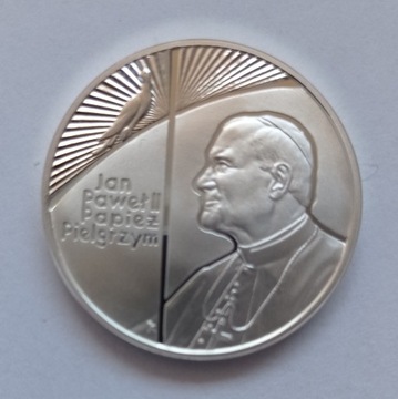 10zł 1999r, Jan Paweł II Pielgrzym, Mennicza