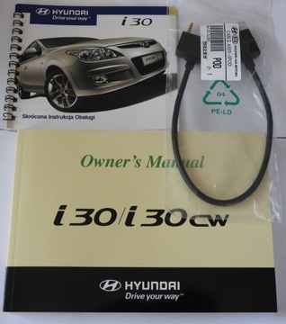 Hyundai i 30 instrukcja i kabel IPOD