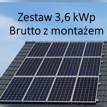 Fotowoltaika Zestaw 3,5 kW z MONTAŻEM    Panel PV