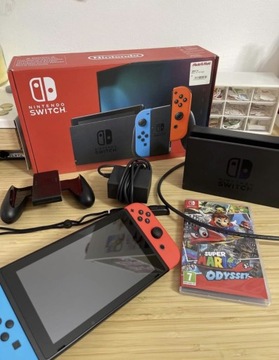 nintendo switch v2 + mario odyssey