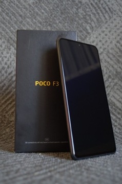 Xiaomi POCO F3 6/128 czarny stan idealny ZESTAW