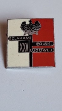 odznaka szlakami 25 lat Polski Ludowej