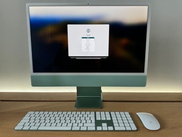 iMac 24”, M1, 16GB, 512GBSSD, gwar. 07.24, FVAT23%