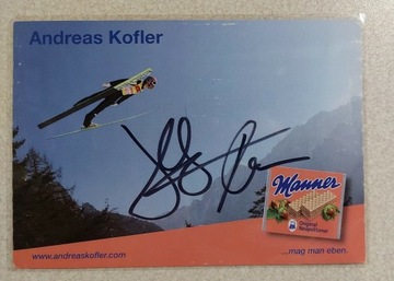 Andreas Kofler orginalny autograf 