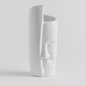 Ceramiczny wazon Nowoczesny White Face 32cm