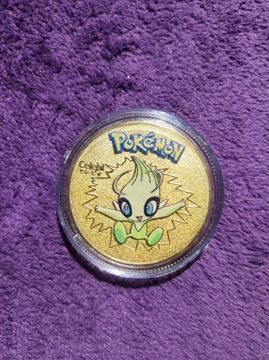 Kolekcjonerska moneta Pokemon Celebi Nowa