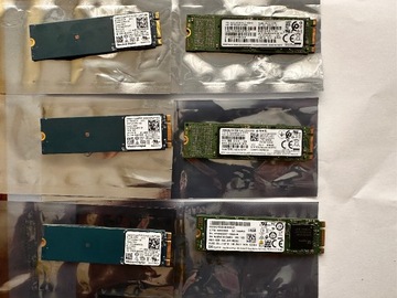 Dyski SSD M.2, 2280 B+M, 256GB, Używane, sprawne
