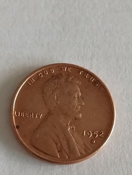 1 cent 1952 D  USA 