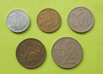 Czechosłowacja zestaw monet