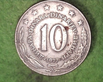 Jugosławia - 10 dinarów  1977