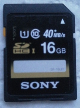 Szybka Karta pamięci 16gb SDHC do Aparatów Sony 