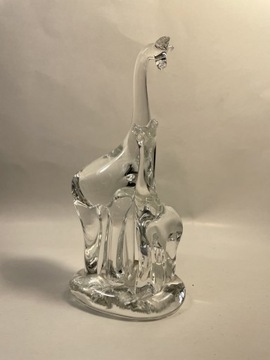 Szklana figurka żyrafy