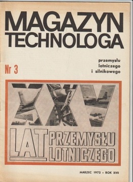 Magazyn technologia przemysłu lotniczego i silnikowego 1972