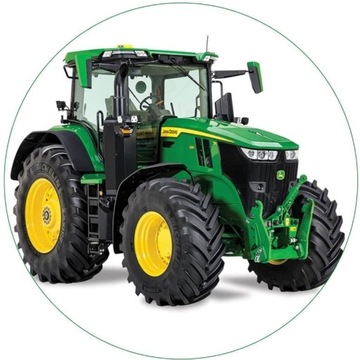 OPŁATEK NA TORT CIĄGNIK JOHN DEERE FERGUSON TEKST