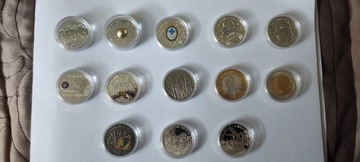 Monety kolekcjonerskie SREBRO w kapslach