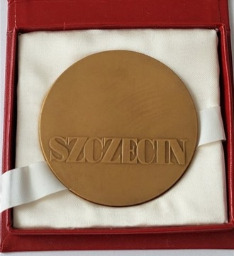 Medal Szczecin Kolumna Brąz Etui