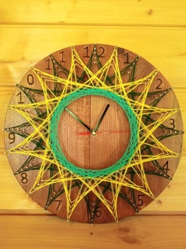 Zegar string art