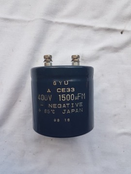 Kondensator GYU 1500 UF 400 V CE33 85C