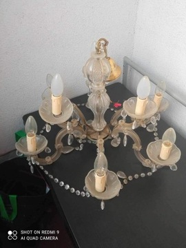 lampa sufitowa z kryształu