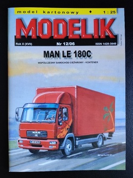 Modelik 12/06 - samochód ciężarowy MAN LE 180C