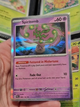 Karta Pokemon Spiritomb (PAL089) Holo 