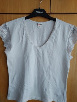 Biała koszulka damska, rozmiar XL