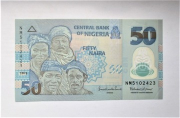 50 Naira 2013 r. Nigeria
